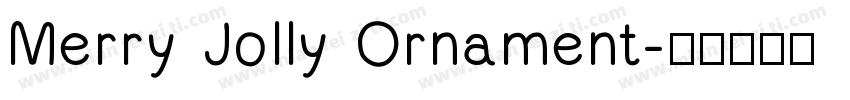 Merry Jolly Ornament字体转换